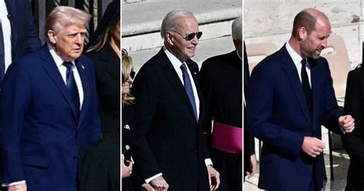 Why Trump, Biden and Prince William chose blue over black, breaking dress code at Pope Francis' funeral
