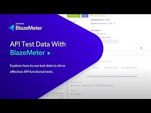 API Test Data With BlazeMeter