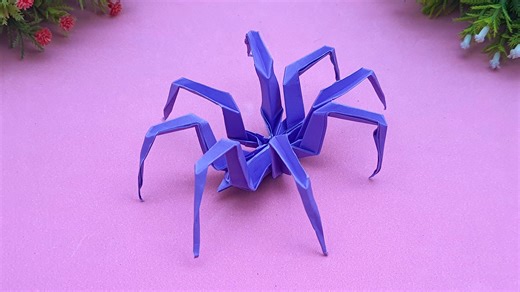 132K views · 892 reactions | Learn how to fold paper spider step by step - Crafts - DIY school project ideas using paper #Crafts #Origami #PaperSpider | Mr. Creator | Facebook