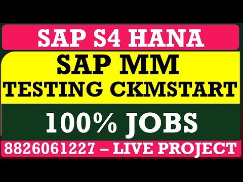 SAP MM TESTING BASIC TO ADVANCED CKMSTART | 8826061227 CALL FOR LIVE TRAINING AND LIVE PROJECTS|