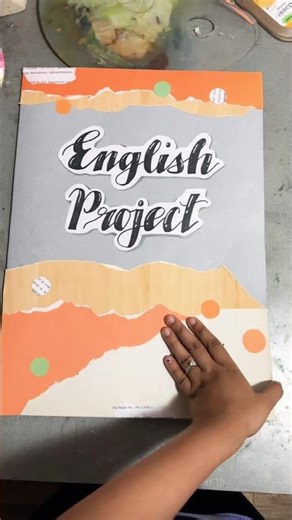 Decorating a project file | diy | hand lettering #schoolproject