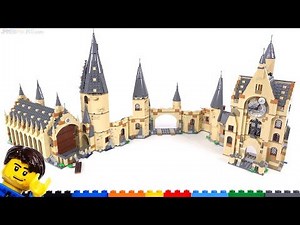 COMBINED! LEGO Hogwarts Clock Tower + Great Hall + Whomping Willow