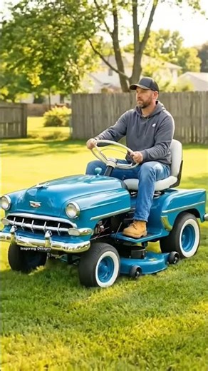 classic car lawn mower #ytshorts #gadgests
