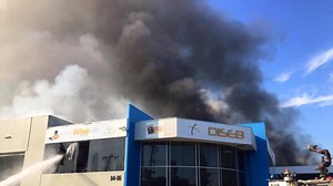 Out-of-control fire at Melbourne factory