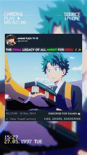 The Final Legacy of All Might for Deku 🦸‍♂️✨ #myheroacademia #edit #mha #amv #anime