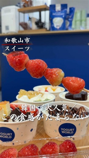 YOGURT WORLD和歌山市駅前店｜アイスイチゴタンフル紹介