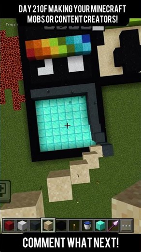 Day 21of making your mc mobs/creators in sand art! #minecraft #noads #fyp #gaming #minecraftshorts