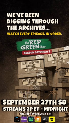 Season 8 goes live tomorrow. Call it an “alarm,” call it a “reminder,” or just duct-tape a note to the fridge. Where to stream: https://redgreen.com/pages/watch #seasonsaturday #redgreenshow #redgreen #possumlodge #streaming | Red Green