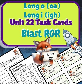 Long O & Long I Word Sorting – Blast RGR Task Cards Unit 22 | SOR Phonics