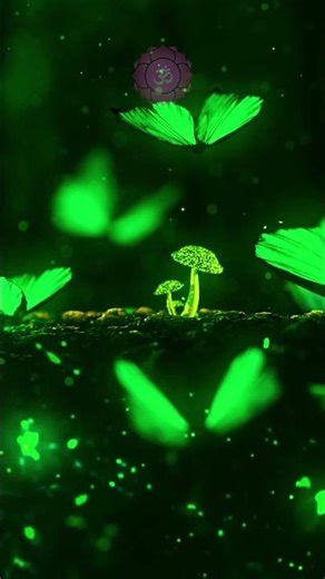 Soothing Calm Music and Butterfly with Green Light View | Peaceful Nature