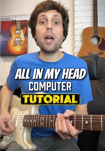 Guitar Tutorial: How to Play 'All in My Head' by Computer