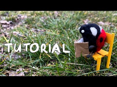 Reading ladybug crafting tutorial video