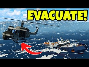 Rescue ALL PASSENGERS After BIG TSUNAMI! Stormworks Sinking Ship