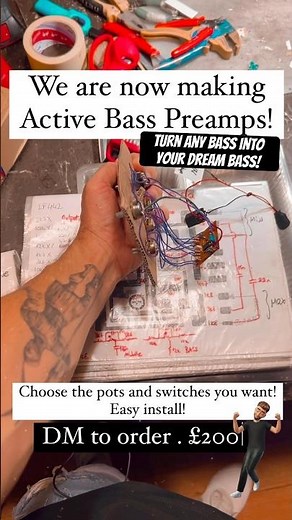 Easy to install active bass preamp circuits . Available now! DM me!
