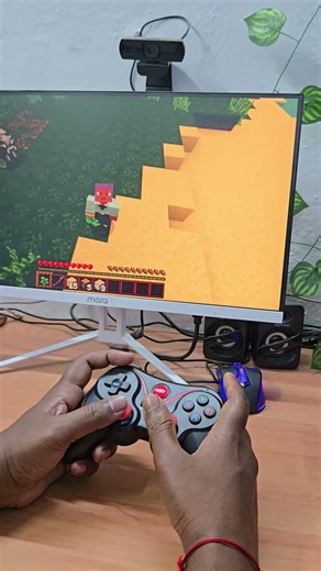 wireless controller se game Play Minecraft PC me Part - 6