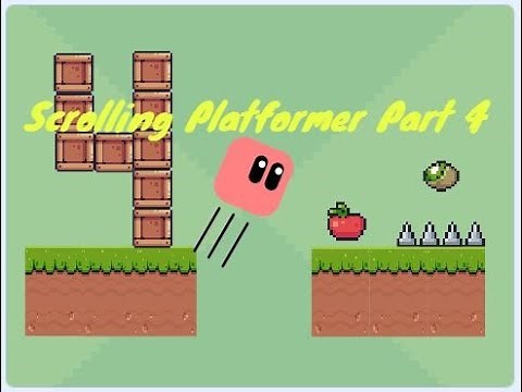 Scratch Scrolling Platformer Game | Part 4 | Scratch how to make a scrolling platformer game