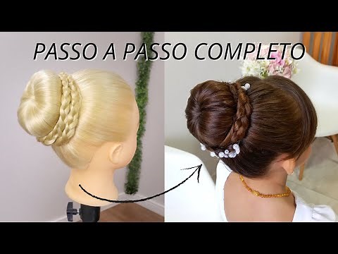 Coque ROSQUINHA com TRANÇAS (mais fácil do que você imagina!)