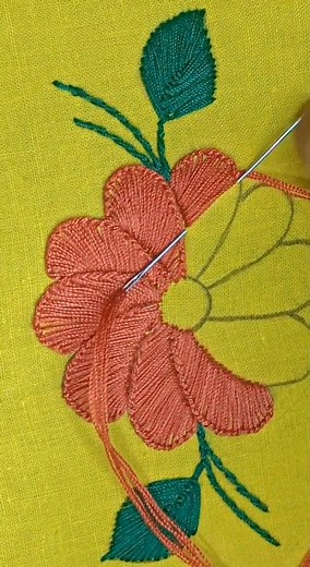 6M views · 83K reactions | Very Simple Flower Embroidery Work | Stitching Garden | Facebook