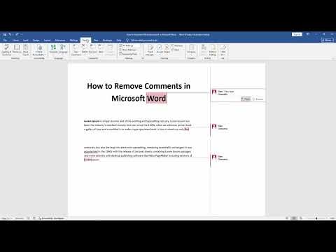 How to Remove Comments in Microsoft Word | Beginner Friendly Tutorial