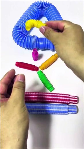 Creating Style ASMR Rainbow POP-TUBE Hook DIY #satisfyingvideos #asmrsounds #poptubesounds