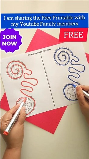 Bilateral Brain Gym Activity | Improve Focus & Concentration ( Free Printable)