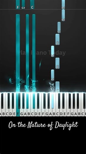 On the Nature of Daylight | Easy tutorial on our channel now! #piano #onthenatureofdaylight