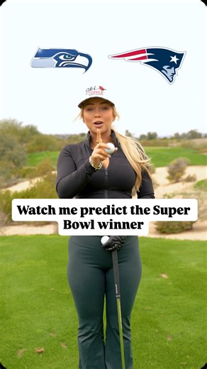 Hailey Rae Ostrom on Instagram: "No, i didn’t film this early. I was just speaking another language. There you have it! My pick for the Super Bowl! Go bet on betonline.ag @betonline_ag #golf #viral #superbowl"