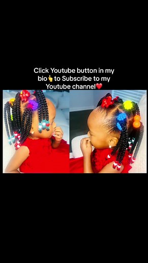 Quick and Beautiful 3 in 1 box braid hairstyle on my Baby’s short hair using Freetress Kids Braids🥰 See her happy face🤩 Kindly click Youtube button in my bio👆to Subscribe to my Youtube Channel❤️ Christmas Hairstyle for kids #viral #children #ponytail #afro #kinky #tutorial #viral #ponytail #children #braids #tutorial #baby #crochet #braids #knotlessbraids #kidsbraids #crochet #babylove #afropuff #kidshairstyles #kidhairstyles #trending #foryoupage #fyp #4chairstyles #type4hairstyles #hairstyl