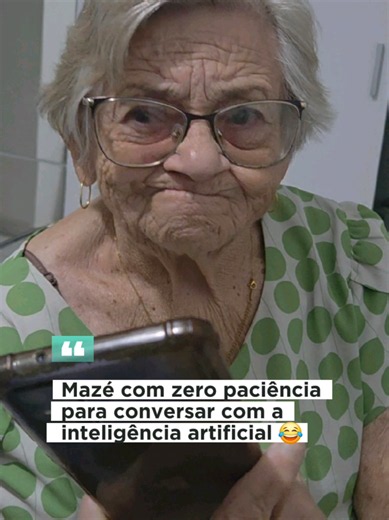 Mazé falando com inteligência artificial — reação ao Alzheimer