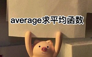 average求平均函数
