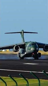 Brazilian Air Force Embraer KC-390 Landing at Lajes Açores #shorts