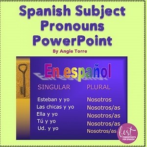 Spanish Subject Pronouns PowerPoint and Interactive Notebook Activities