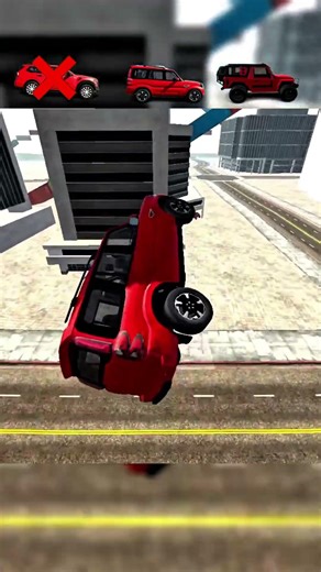 3 red car 🚙 vs tunnel #gaming #gta #trending #viral #indianbikedriving3d