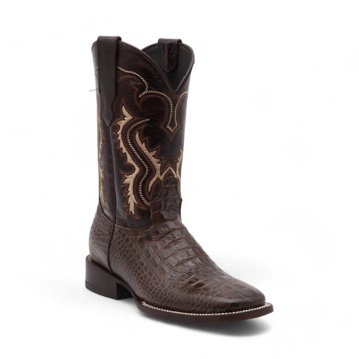 Illinois Men's Brown Crocodile Print Leather Boots - Etsy