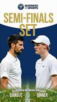 Wimbledon 2026 Semi-Finals Set! 🎾 Djokovic Survives, Sinner Advances & Gauff Shines