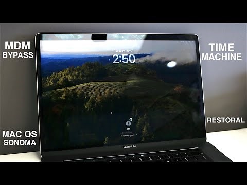 How To Bypass MDM MacOS Sonoma - Including Time Machine Restore