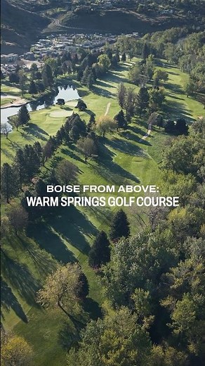 Drone flyover of Warm Springs Golf Course in beautiful Boise, Idaho ￼