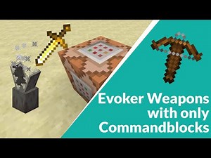 How to make Evoker weapons with only COMMAND BLOCKS! (Minecraft 1.13+)