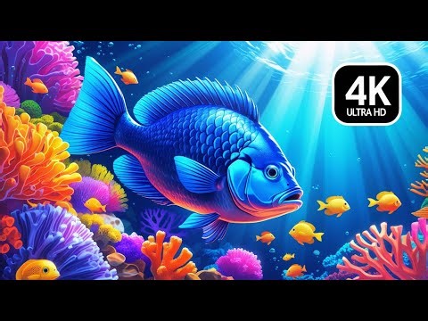 The Best 4K Aquarium || Explore the Stunning World of Sea Jellyfish & Beautiful Coral Reef Fish.#200