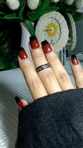 I'm done this easy nail with Sponge 💅🏻🧽 for beginners / nail art with using sponge