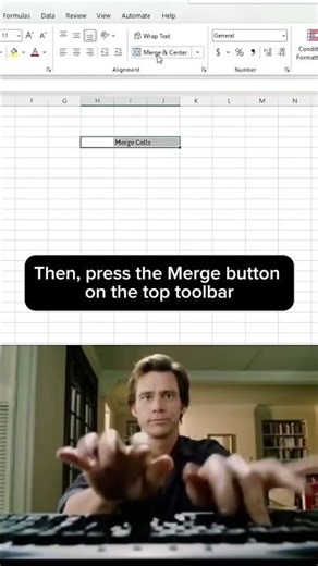 How to Merge Cells in Excel (Fast & Easy) #excel #exceltips #exceltutorial #tips