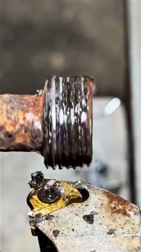 "Hammering Rusty Steel into Perfect Threads! 🔥 Extremely Satisfying"