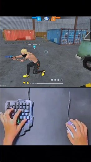 How to play free fire with keyboard mouse in mobile full setup without app no activation #shorts