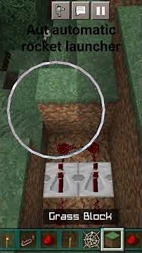 automatic rocket launcher in Minecraft