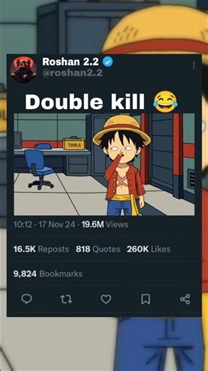 Double kill 😂#shorts#animeparody