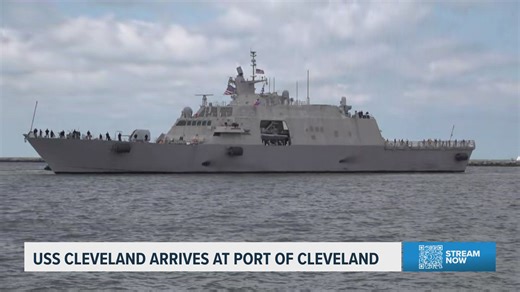 USS Cleveland arrives in its namesake city ahead of commissioning