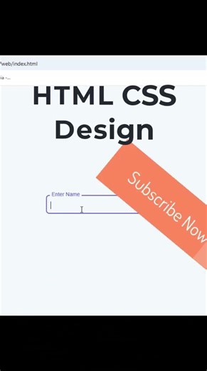 HTML CSS Floating Label Animation Design #html #htmlcss #htmlcssanimation #Shorts