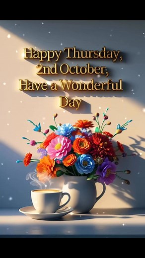 330K views · 7.8K reactions | Happy Thursday! Have a wonderful day! #goodmorning #morningwishes #morning #october #happyoctober | Good Morning Quotes, Images, Wishes | Facebook