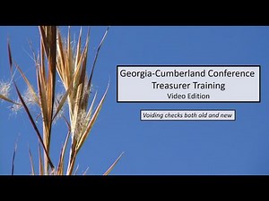 Treasurer Training - 6.12 - Bank Reconciliations - Voiding Checks Both Old & New