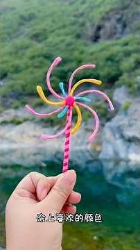 DIY MAGIC CLAY WINDMILL! 🌈 (It Actually Spins!) – Easy & Satisfying Craft